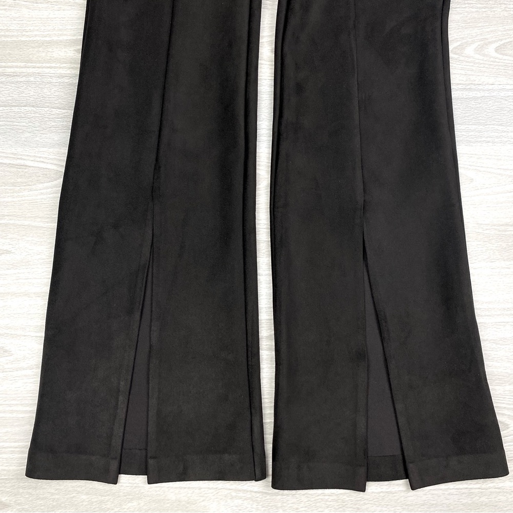 Commando Faux Suede High Waist Front Split Flare Pants Size Small - Picture 13 of 16